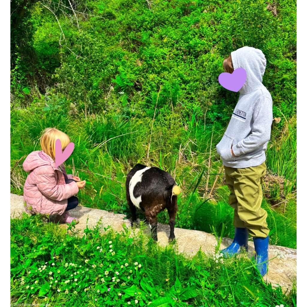 Boy and Girl in Portugal at a farm