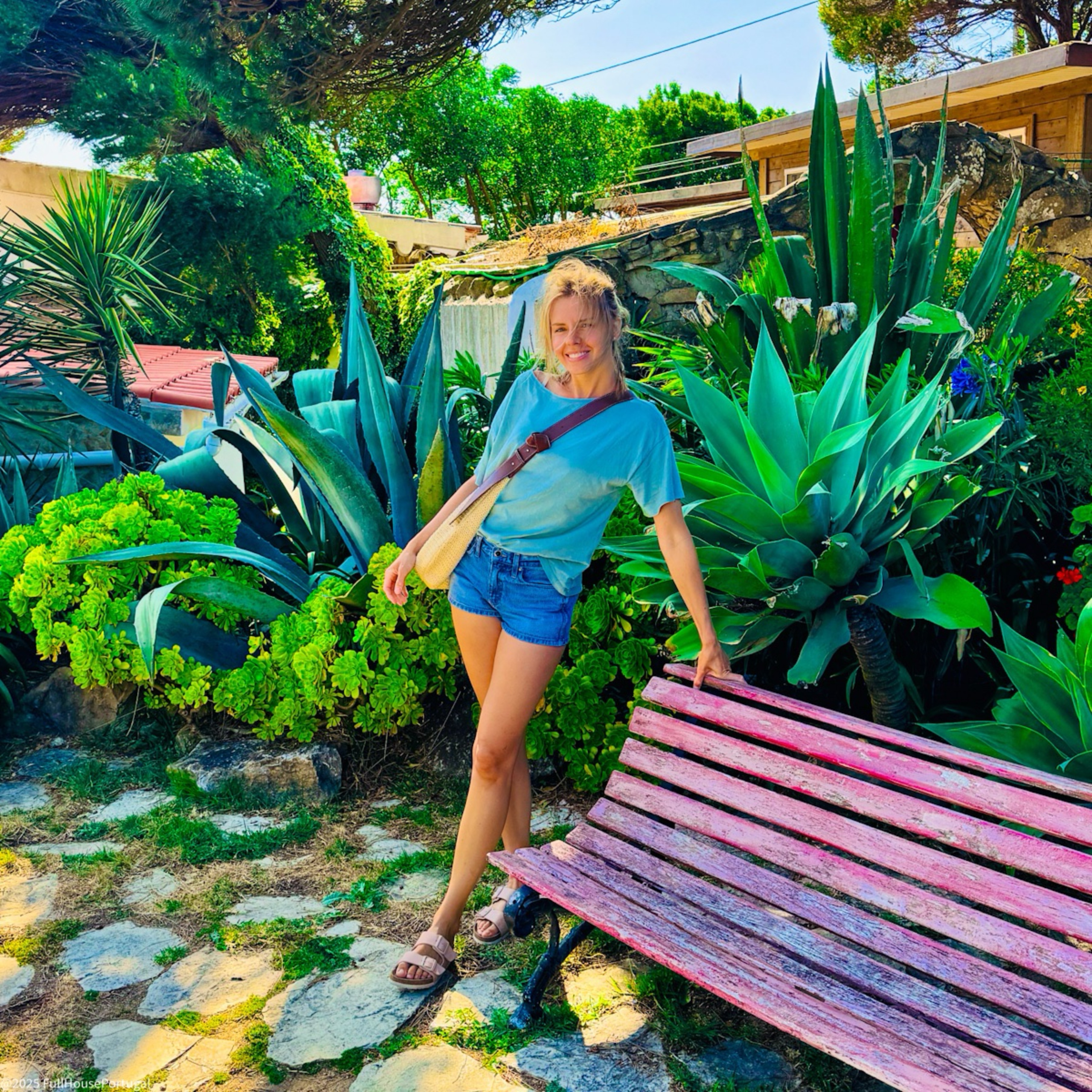 woman in Portugal, windmill
